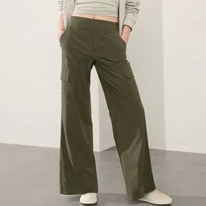 Athleta Olive Wide Leg Pants